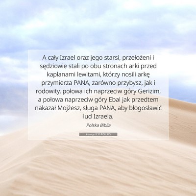 Jozuego 8:33 Werset Biblijny Wyjaśniony