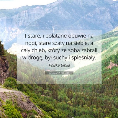 Jozuego 9:5 Werset Biblijny Wyjaśniony