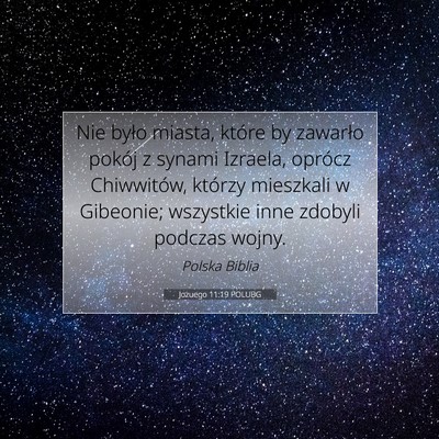 Jozuego 11:19 Werset Biblijny Wyjaśniony