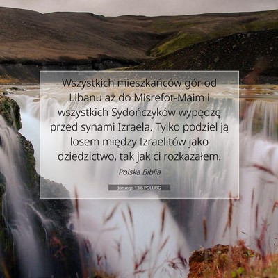 Jozuego 13:6 Werset Biblijny Wyjaśniony