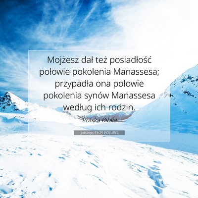 Jozuego 13:29 Werset Biblijny Wyjaśniony