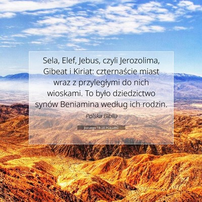 Jozuego 18:28 Werset Biblijny Wyjaśniony
