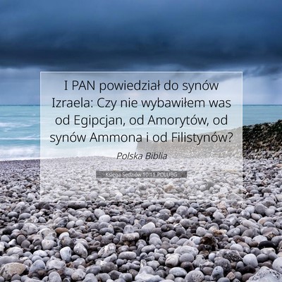 Księga Sędziów 10:11 POLUBG Obraz Wersetu Biblijnego