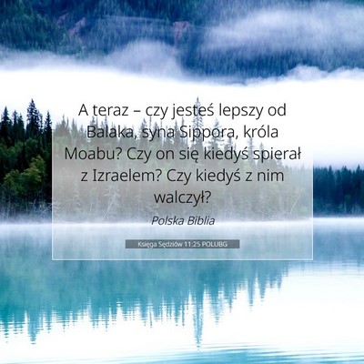 Księga Sędziów 11:25 POLUBG Obraz Wersetu Biblijnego