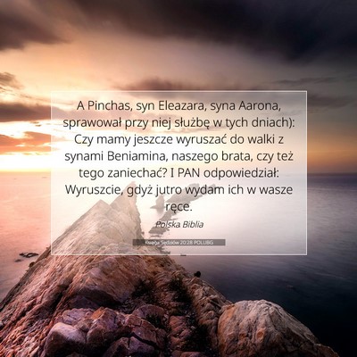 Księga Sędziów 20:28 POLUBG Obraz Wersetu Biblijnego