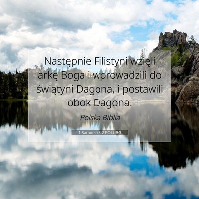 1 Samuela 5:2 POLUBG Obraz Wersetu Biblijnego