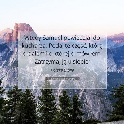 1 Samuela 9:23 POLUBG Obraz Wersetu Biblijnego