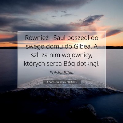 1 Samuela 10:26 POLUBG Obraz Wersetu Biblijnego