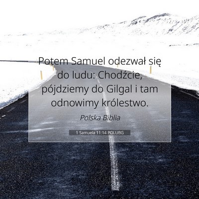 1 Samuela 11:14 POLUBG Obraz Wersetu Biblijnego