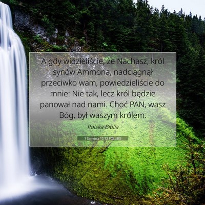 1 Samuela 12:12 POLUBG Obraz Wersetu Biblijnego