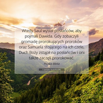 1 Samuela 19:20 POLUBG Obraz Wersetu Biblijnego