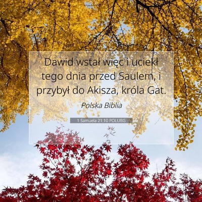 1 Samuela 21:10 POLUBG Obraz Wersetu Biblijnego