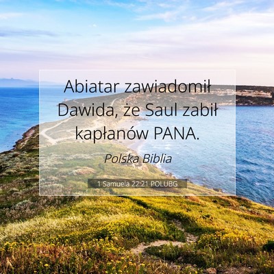 1 Samuela 22:21 POLUBG Obraz Wersetu Biblijnego