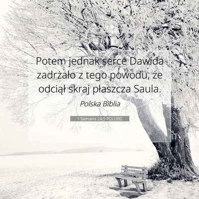1 Samuela 24:5 Werset Biblijny Wyjaśniony