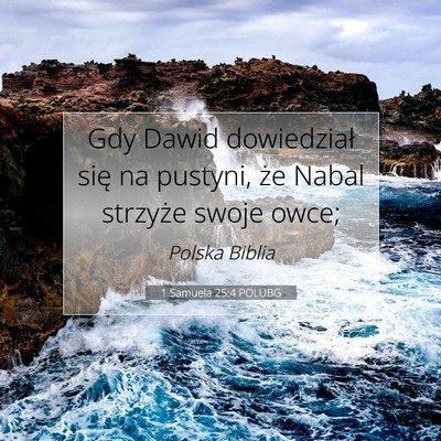1 Samuela 25:4 POLUBG Obraz Wersetu Biblijnego