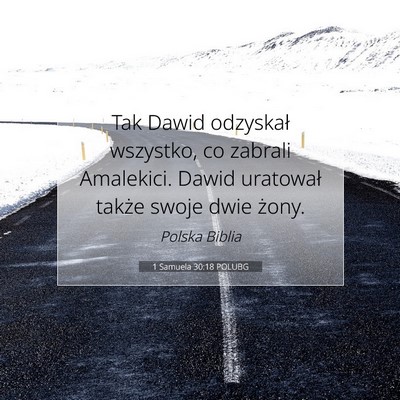 1 Samuela 30:18 POLUBG Obraz Wersetu Biblijnego