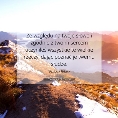 2 Samuela 7:21 Werset Biblijny Wyjaśniony