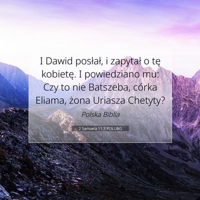 2 Samuela 11:3 POLUBG Obraz Wersetu Biblijnego