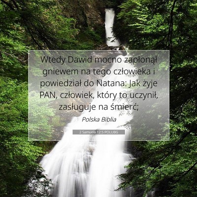 2 Samuela 12:5 POLUBG Obraz Wersetu Biblijnego