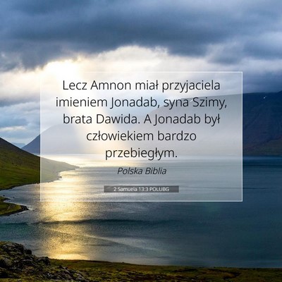 2 Samuela 13:3 Werset Biblijny Wyjaśniony