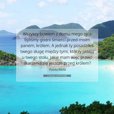 2 Samuela 19:28 POLUBG Obraz Wersetu Biblijnego