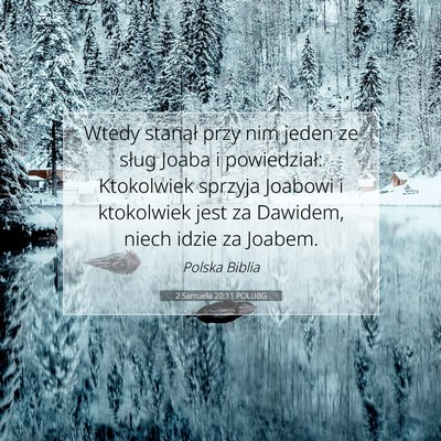 2 Samuela 20:11 POLUBG Obraz Wersetu Biblijnego
