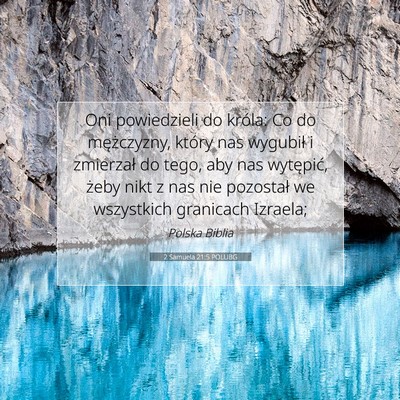 2 Samuela 21:5 Werset Biblijny Wyjaśniony