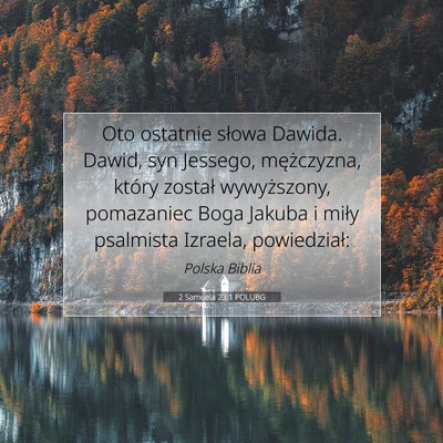 2 Samuela 23:1 POLUBG Obraz Wersetu Biblijnego