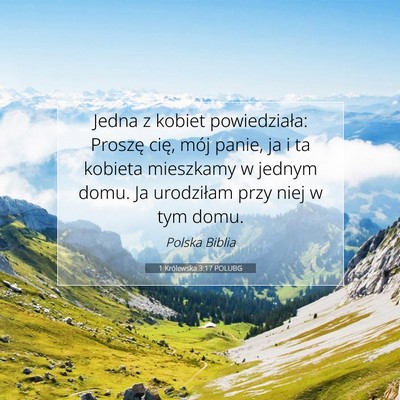 1 Królewska 3:17 Werset Biblijny Wyjaśniony