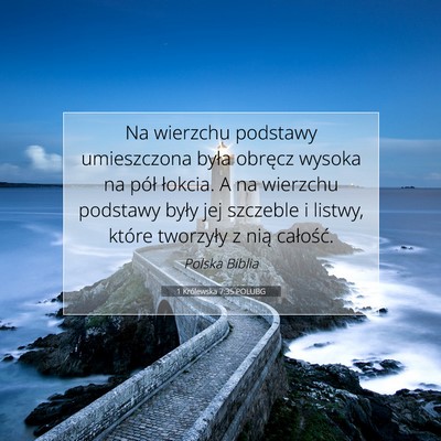 1 Królewska 7:35 Werset Biblijny Wyjaśniony