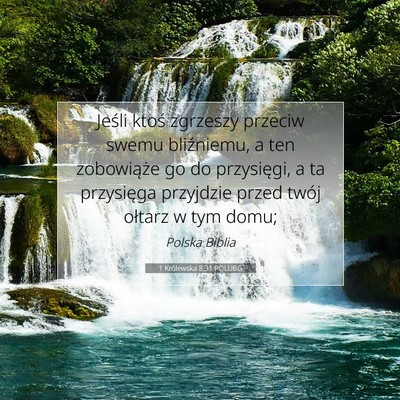 1 Królewska 8:31 POLUBG Obraz Wersetu Biblijnego
