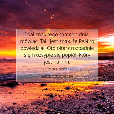 1 Królewska 13:3 POLUBG Obraz Wersetu Biblijnego