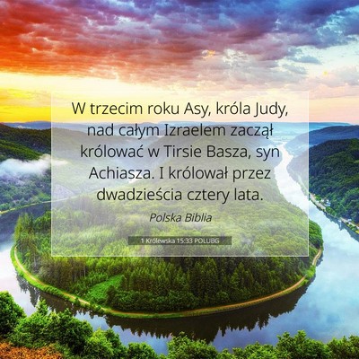 1 Królewska 15:33 POLUBG Obraz Wersetu Biblijnego