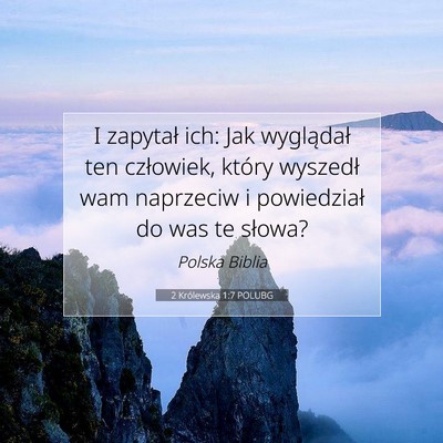 2 Królewska 1:7 Werset Biblijny Wyjaśniony