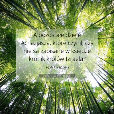 2 Królewska 1:18 Werset Biblijny Wyjaśniony