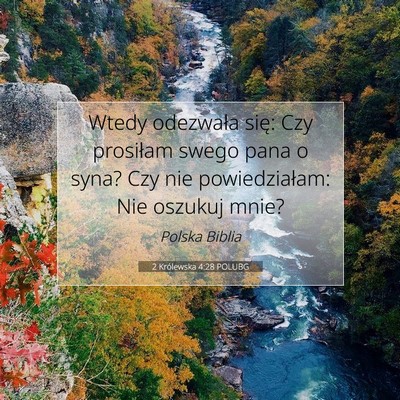 2 Królewska 4:28 POLUBG Obraz Wersetu Biblijnego