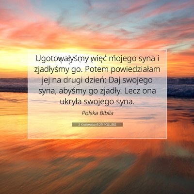 2 Królewska 6:29 Werset Biblijny Wyjaśniony