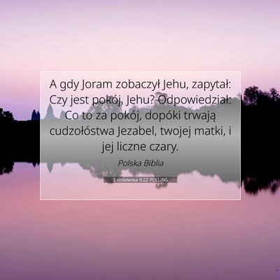 2 Królewska 9:22 POLUBG Obraz Wersetu Biblijnego