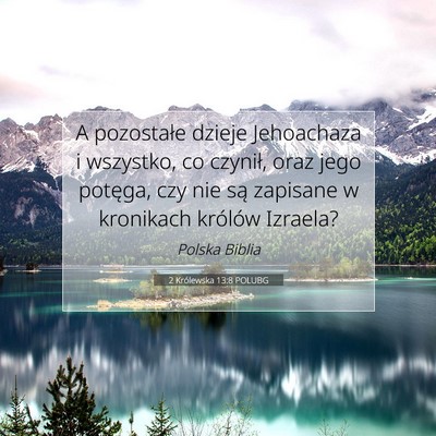 2 Królewska 13:8 POLUBG Obraz Wersetu Biblijnego