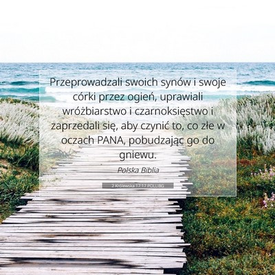 2 Królewska 17:17 POLUBG Obraz Wersetu Biblijnego