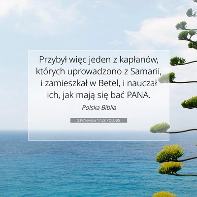 2 Królewska 17:28 POLUBG Obraz Wersetu Biblijnego