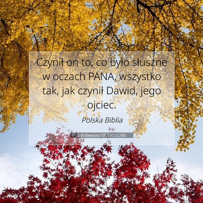 2 Królewska 18:3 POLUBG Obraz Wersetu Biblijnego