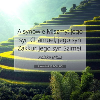 1 Kronik 4:26 Werset Biblijny Wyjaśniony