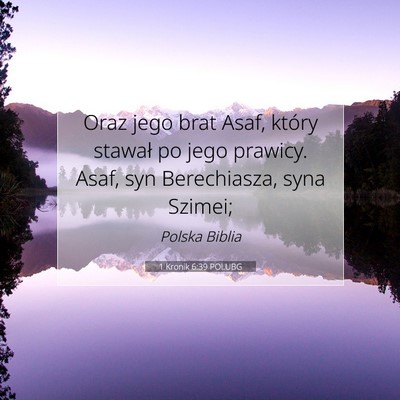1 Kronik 6:39 POLUBG Obraz Wersetu Biblijnego