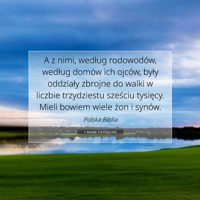 1 Kronik 7:4 Werset Biblijny Wyjaśniony
