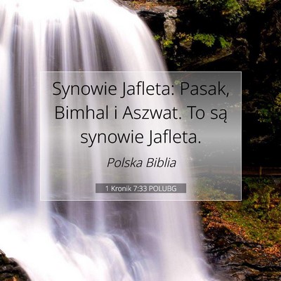1 Kronik 7:33 Werset Biblijny Wyjaśniony