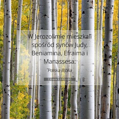 1 Kronik 9:3 Werset Biblijny Wyjaśniony