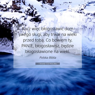 1 Kronik 17:27 POLUBG Obraz Wersetu Biblijnego