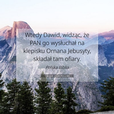 1 Kronik 21:28 Werset Biblijny Wyjaśniony