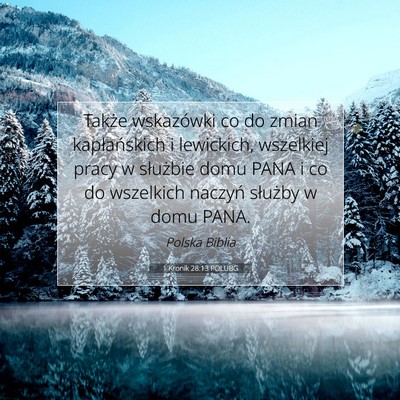 1 Kronik 28:13 POLUBG Obraz Wersetu Biblijnego